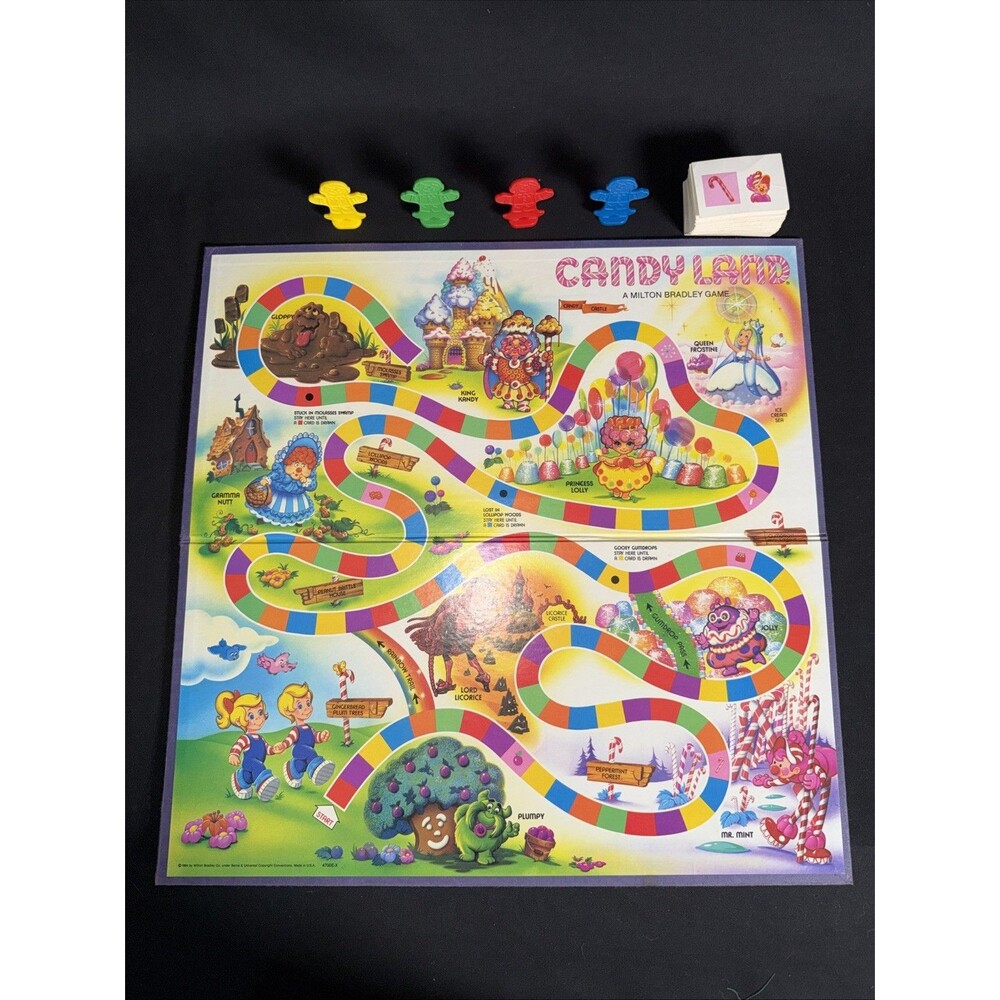 1984 Candy Land Board Game by Milton Bradley Complete Great Condition